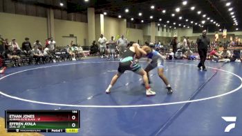 144 lbs Semis & 5th Wb (32 Team) - Ethan Jones, Alabama Elite Black vs Effren Ayala, Level Up