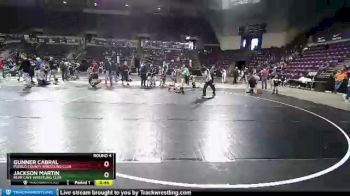 45 lbs Round 4 - Gunner Cabral, Pueblo County Wrestling Club vs Jackson Martin, Bear Cave Wrestling Club