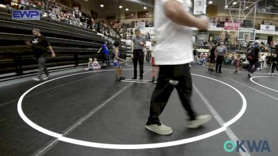 61 lbs 3rd Place - Lincoln Steiner, Mustang Bronco Wrestling Club vs Korey Maxwell, Choctaw Ironman Youth Wrestling