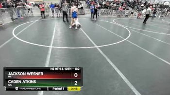 132 lbs Cons. Round 4 - Jackson Wesner, WI vs Caden Atkins, GA