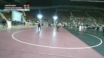 6A 113 lbs Cons. Round 5 - Britton Miner, Homewood Hs vs Peyton Lovett-johnson, Percy Julian