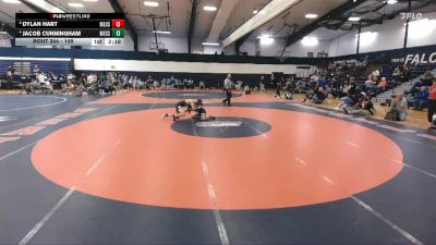 149 lbs Cons. Round 4 - Dylan Hart, Messiah vs Jacob Cunningham, Messiah