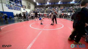 46 lbs Round Of 16 - Lucas Weisinger, Wyandotte Youth Wrestling vs Esther Nealy, Berryhill Wrestling Club