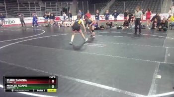 W 100 lbs Round 2 (4 Team) - Zurri Zamora, Texas vs Maycee Adams, Nebraska