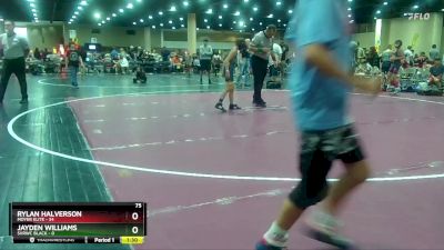 75 lbs Round 6 (8 Team) - Rylan Halverson, Moyer Elite vs Jayden Williams, SVRWC Black