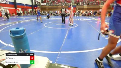 155 lbs Quarterfinal - Collier Tracy, Tulsa Union vs Breylon Burdick, Sapulpa