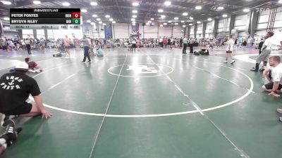 95 lbs Rr Rnd 2 - Peter Fontes, Iron Faith Wrestling vs Brydyn Riley, Indiana Outlaws Maroon