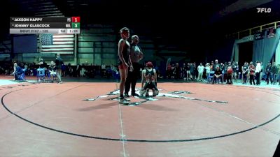 132 lbs 1st Place Match - Jaxson Happy, Pershing County vs Johnny Glascock, Wells