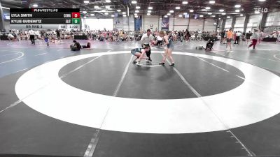 114 lbs Rr Rnd 3 - Lyla Smith, CKWA vs Kylie Gudewitz, Elite NJ Black