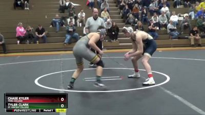 141 lbs 3rd Place Match - Chase Kyler, Thiel College vs Tyler Clark, St. Vincent College