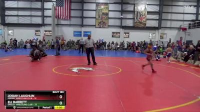 60 lbs Cons. Round 2 - Josiah Laughlin, Osprey Wrestling Club vs Eli Barrett, Grizzly Wrestling Club