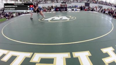 130 lbs Madison Watts, Washington vs Kylie Benoit, Indiana