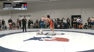 97 kg Quarters - Cittadino Tuttle, Pinnacle Wrestling Club vs Lincoln Jipp, Big Game Wrestling Club
