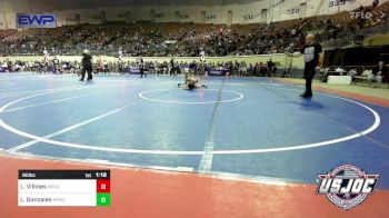 90 lbs Round Of 16 - Landon Villines, Weatherford Youth Wrestling vs Luke Gonzales, Randall Youth Wrestling Club