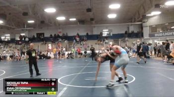 130 lbs Cons. Round 3 - Evan Cryderman, Howe Wrestling Club vs Nicholas Tapia, South Dade