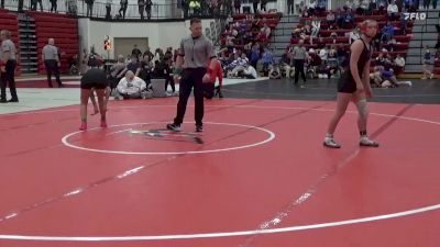 135 lbs Champ. Round 1 - Brooklyn Depoorter, West Branch vs Jayley Wiggins, Maquoketa