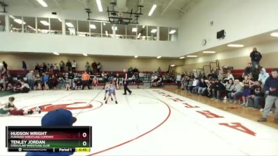 62 lbs Quarterfinal - Hudson Wright, Punisher Wrestling Company vs Tenley Jordan, Steelclaw Wrestling Club