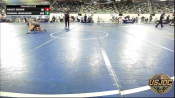 130 lbs Consolation - Hailey Sisson, Shelton Wrestling Academy vs Chantal Hernandez, ARDMORE TAKEDOWN CLUB