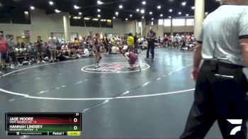 106 lbs Round 2 (6 Team) - Jase Moore, West Georgia WC vs Hannah Lindsey, Mississippi Mayhem