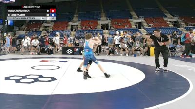 88 lbs Cons. Quarters - Reed Akkerman, Wisconsin vs Chase Warm, Maryland