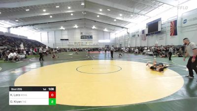 98 lbs Quarterfinal - King Lara, Mohave WC vs Derek Kiyan, The Mantanona Training Center