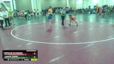 170 lbs Quarters & Wb (16 Team) - Emmalee Spurgeon, Team Iowa Sunshine Smackdown vs Carson Shank, Nebraska Wonder Women (A Team)