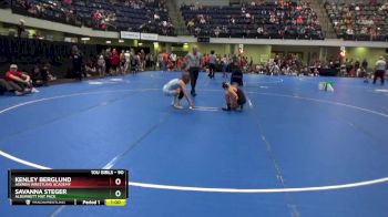 90 lbs Round 1 - Kenley Berglund, Askren Wrestling Academy vs Savanna Steger, Alburnett Mat Pack