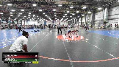 60 lbs Rd# 7- 10:45am Saturday Final Pool - Kolby Pitzen, Team Ohio vs Ari Brown, Maryland BLACK