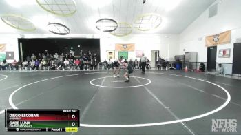 120 lbs Cons. Round 3 - Diego Escobar, Overfelt vs Gabe Luna, Evergreen Valley