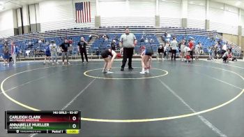 93-97 lbs Round 1 - Carleigh Clark, BullTrained Wrestling vs Annabelle Mueller, ISI Wrestling Club