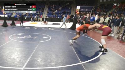 215 lbs Consi Of 16 #2 - Colbey Kent, Whittier vs Tyler Gervais, Agawam