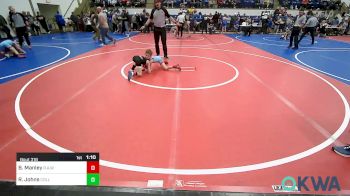 52-55 lbs Semifinal - Blake Manley, R.A.W. vs Ryzen Johns, Collinsville Cardinal Youth Wrestling