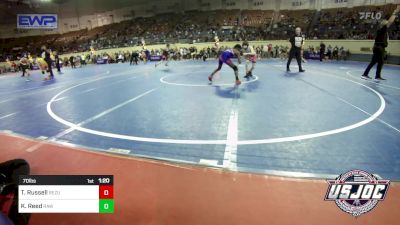 70 lbs Quarterfinal - Tate Russell, ReZults Wrestling vs Kingston Reed, Raw Wrestling Club