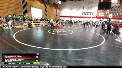130 lbs Cons. Round 2 - Elizabeth Barrett, Wind River vs Guadalupe Villa, Evanston