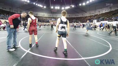 120 lbs Consolation - Weston Johnson, Hilldale Youth Wrestling Club vs Owen Easley, Midwest City Bombers