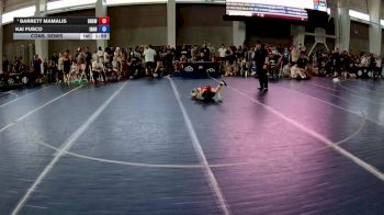 43 lbs Champ. Round 1 - Barrett Mamalis, Green River Grapplers Wrestling vs Kai Fusco, Idaho