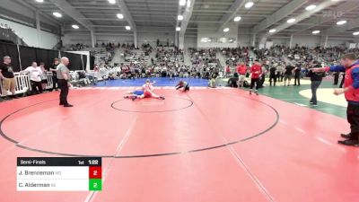 132 lbs Semifinal - Jacob Brenneman, MD vs Cael Alderman, KS