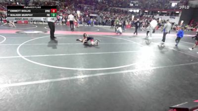 87 lbs Champ. Round 2 - Emmett Bollig, Sauk Prairie Wrestling Club vs Walker Murphy, Prescott
