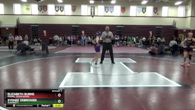 100 lbs Round 2 - Elizabeth Burns, Prairie, Cedar Rapids vs Sydnee Debrower, Alburnett