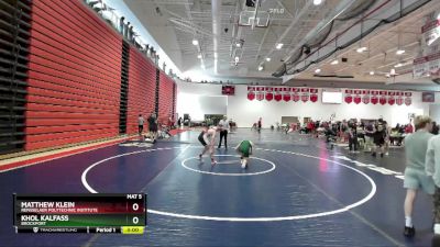 174 lbs Cons. Round 3 - Matthew Klein, Rensselaer Polytechnic Institute vs Khol Kalfass, Brockport