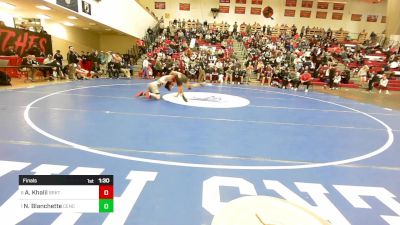 175 lbs Final - Aman Khalil, Brockton vs Nathan Blanchette, Central Catholic