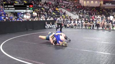 175 lbs Quarterfinal - Clay Ledger, Wilton vs A.c. Roller, Riverside, Oakland