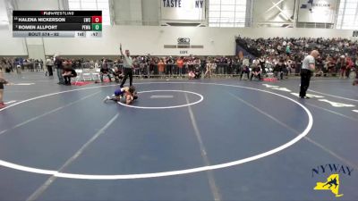 62 lbs Cons. Round 2 - Romen Allport, Purple Eagles Wrestling Academy vs Halena Nickerson, Lyndonville Wrestling Club