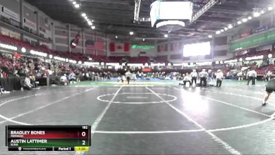 182 lbs Quarterfinal - Austin Lattimer, Kuna vs Bradley Bones, Meridian