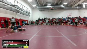 138 lbs Champ. Round 2 - Jayton Decas, Liberty vs Asadbek Mansurov, Overland