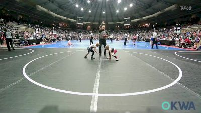 46 lbs 5th Place - Lane Plumlee, Mustang Bronco Wrestling Club vs Knox Taylor, Clinton Youth Wrestling