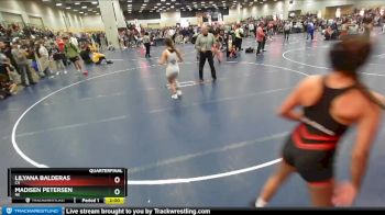 122 lbs Quarterfinal - Madisen Petersen, NE vs Lilyana Balderas, CA