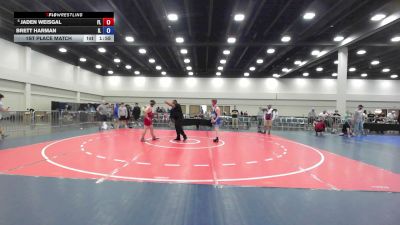 132 lbs 1st Place Match - Jaden Weisgal, FL vs Brett Harman, IL