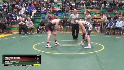 165 lbs Champ. Round 2 - Preston Bogel, Mentor vs Jack Hoffman, Springboro