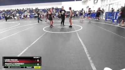 105 lbs Round 1 - Makayla Gominsky, El Dorado High School vs Lexie Macias, Reverence Grappling